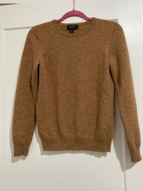 Charter Club Cashmere Crewneck Sweater - Camel Brown
